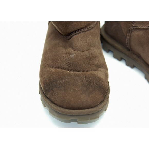 Auth UGG essential short 5835 Chocolate Mouton - Women's Boots - Picture 2 of 12